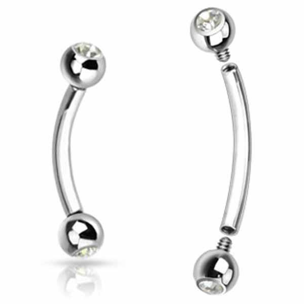 I.T. Gem Curve 16G-My Body Piercing Jewellery