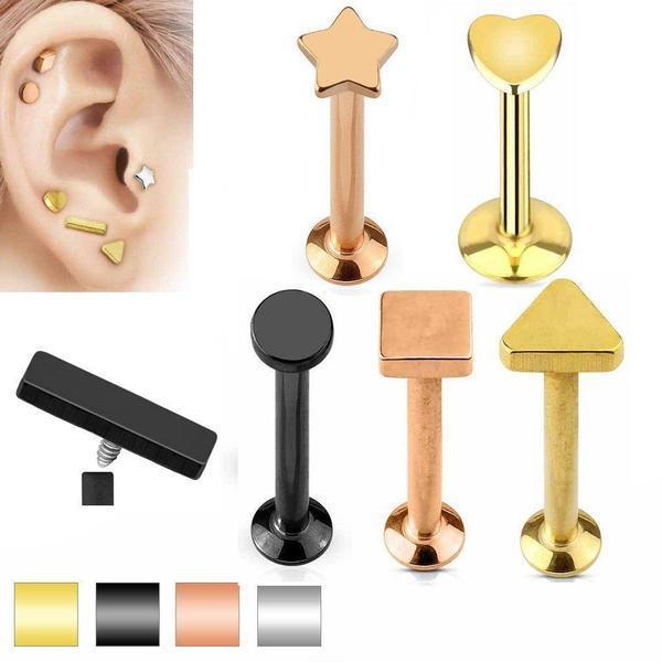 IP Shaped End Labret 16G-My Body Piercing Jewellery