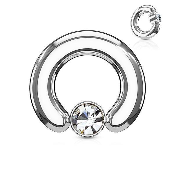 Large Gauge Captive Ring 12G-2G-My Body Piercing Jewellery