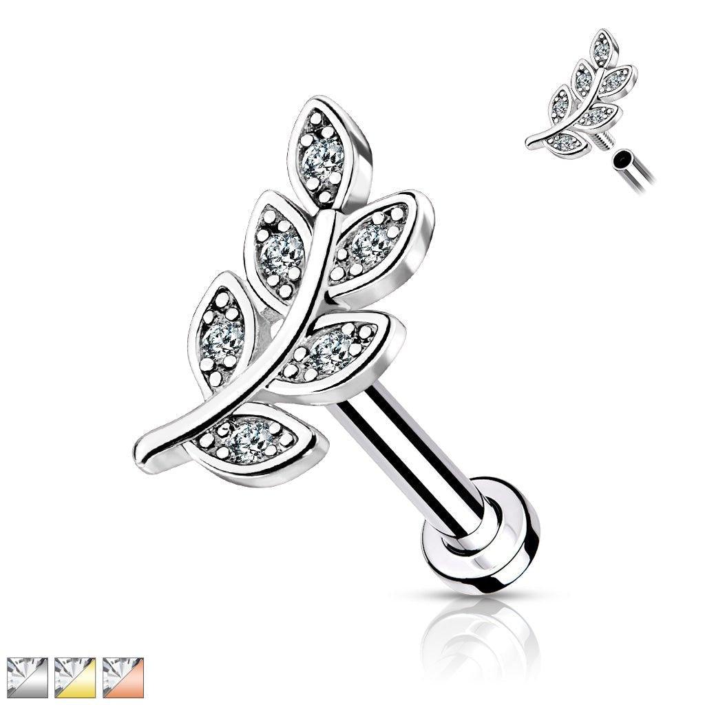Leaf I.T. Labret 16G-My Body Piercing Jewellery