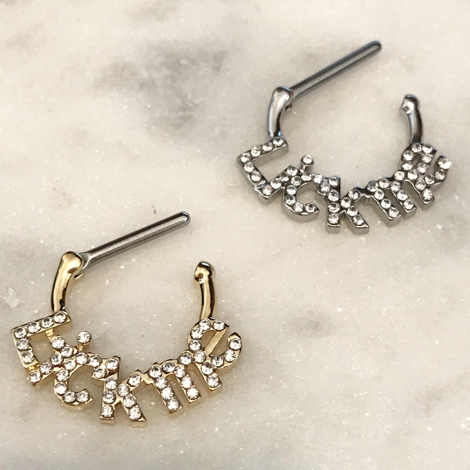 LICK ME Nipple Clicker 14G-My Body Piercing Jewellery