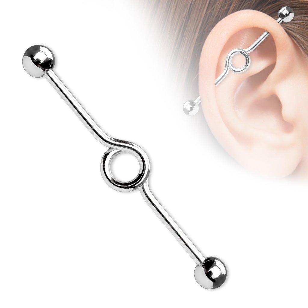 Looped Industrial 14G 38mm-My Body Piercing Jewellery
