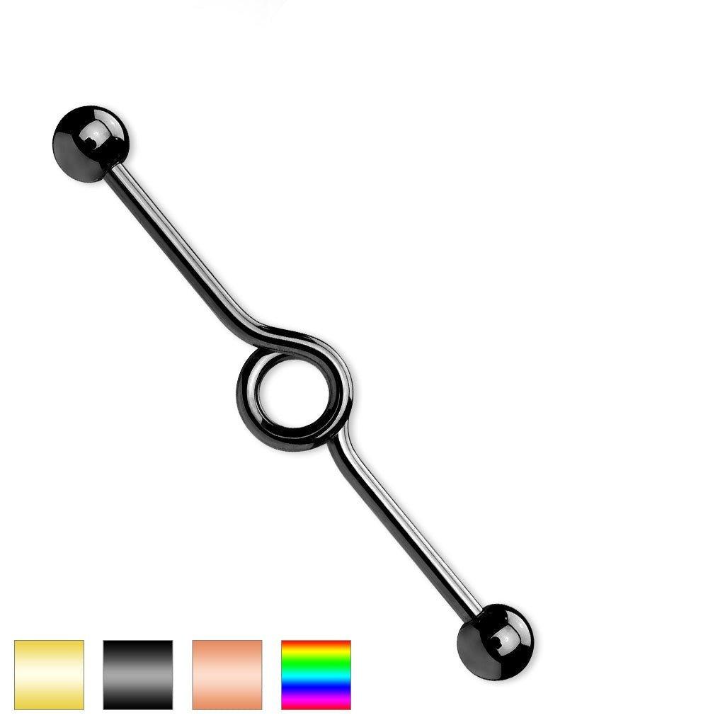 Looped Industrial 14G 38mm-My Body Piercing Jewellery