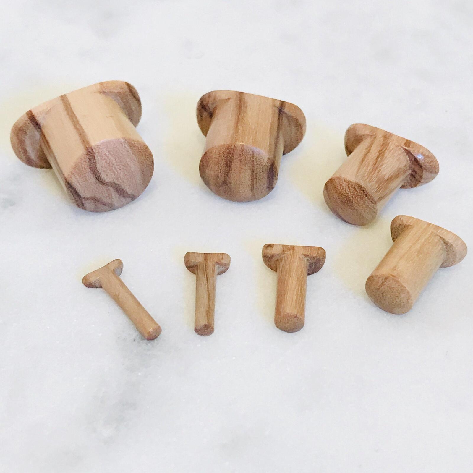 Olive Wood Stretched Labret Bar-My Body Piercing Jewellery