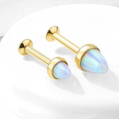Opal Spike Labret-My Body Piercing Jewellery
