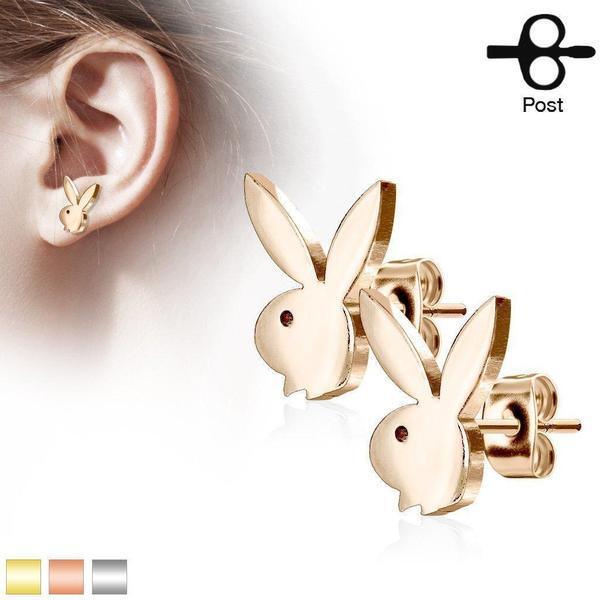 Playboy Bunny Earrings Pair-My Body Piercing Jewellery