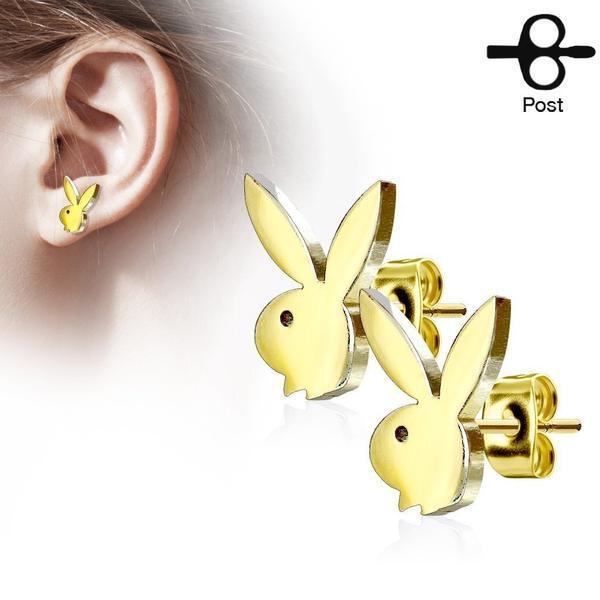 Playboy Bunny Earrings Pair-My Body Piercing Jewellery