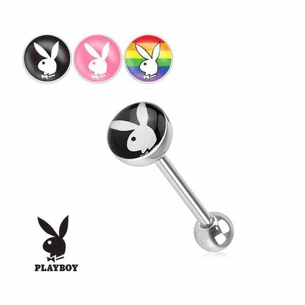 PLAYBOY Logo Barbell 14G-My Body Piercing Jewellery