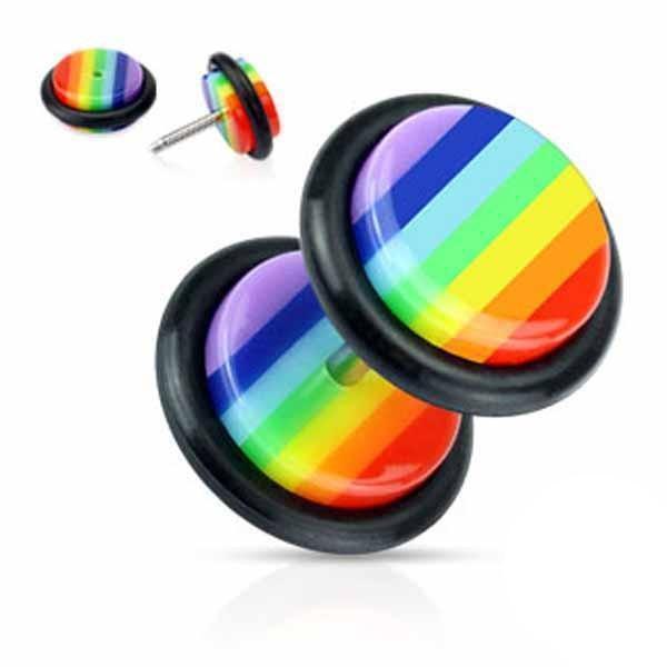 Pride Fake Plug (Single)-My Body Piercing Jewellery