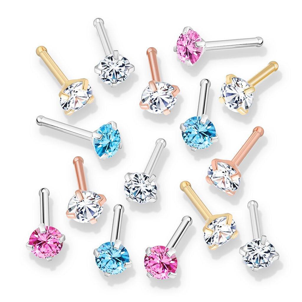 Prong IP Nose Bone 20G-My Body Piercing Jewellery