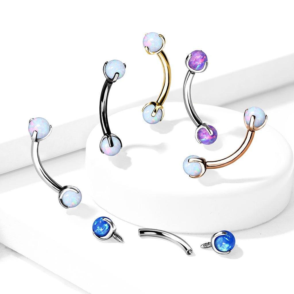 Prong Opal I.T. Curve 16G-My Body Piercing Jewellery