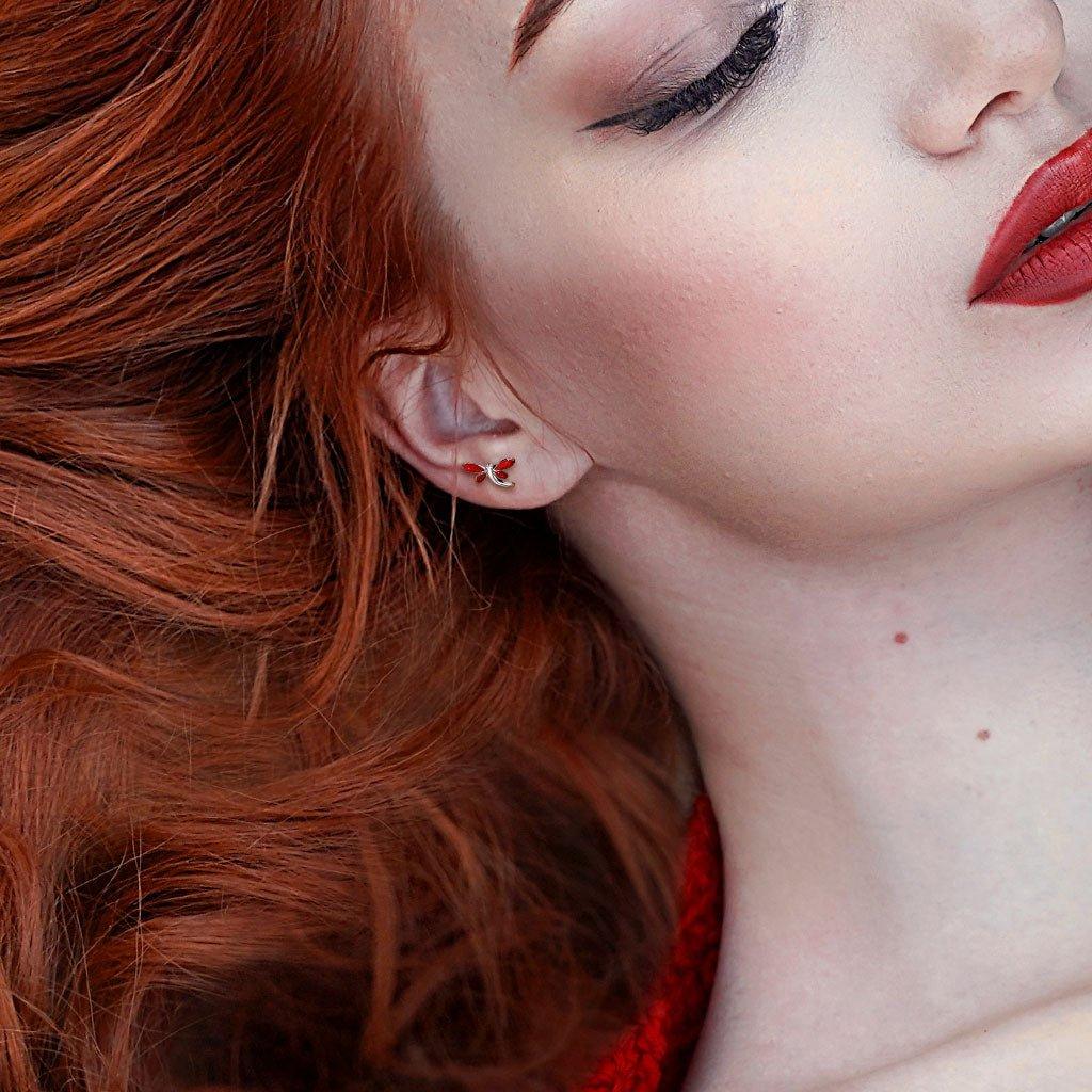 Red Dragonfly I.T. Labret 16G-My Body Piercing Jewellery