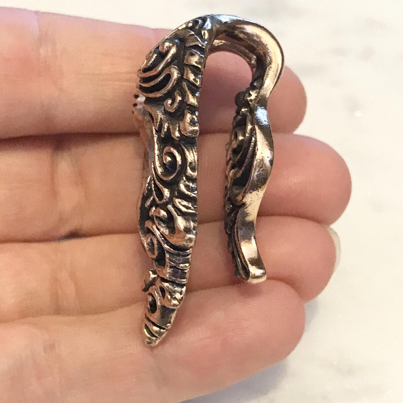 Rose Bronze Filigree Ear Weights PAIR-My Body Piercing Jewellery