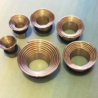 Body Jewelry - Single Flared Wire Tunnel PAIR 6-16mm