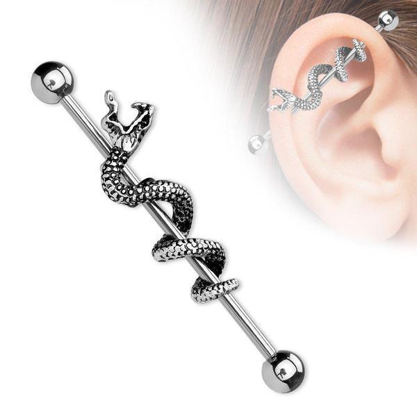 Body Jewelry - Snake Industrial 14G 38mm