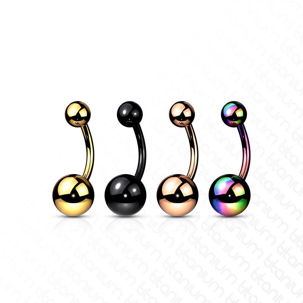 Body Jewelry - Titanium Belly Bar 14G