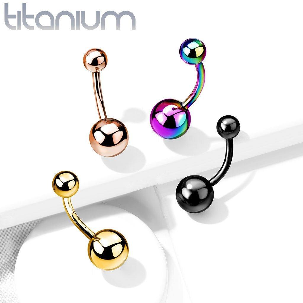 Body Jewelry - Titanium Belly Bar 14G