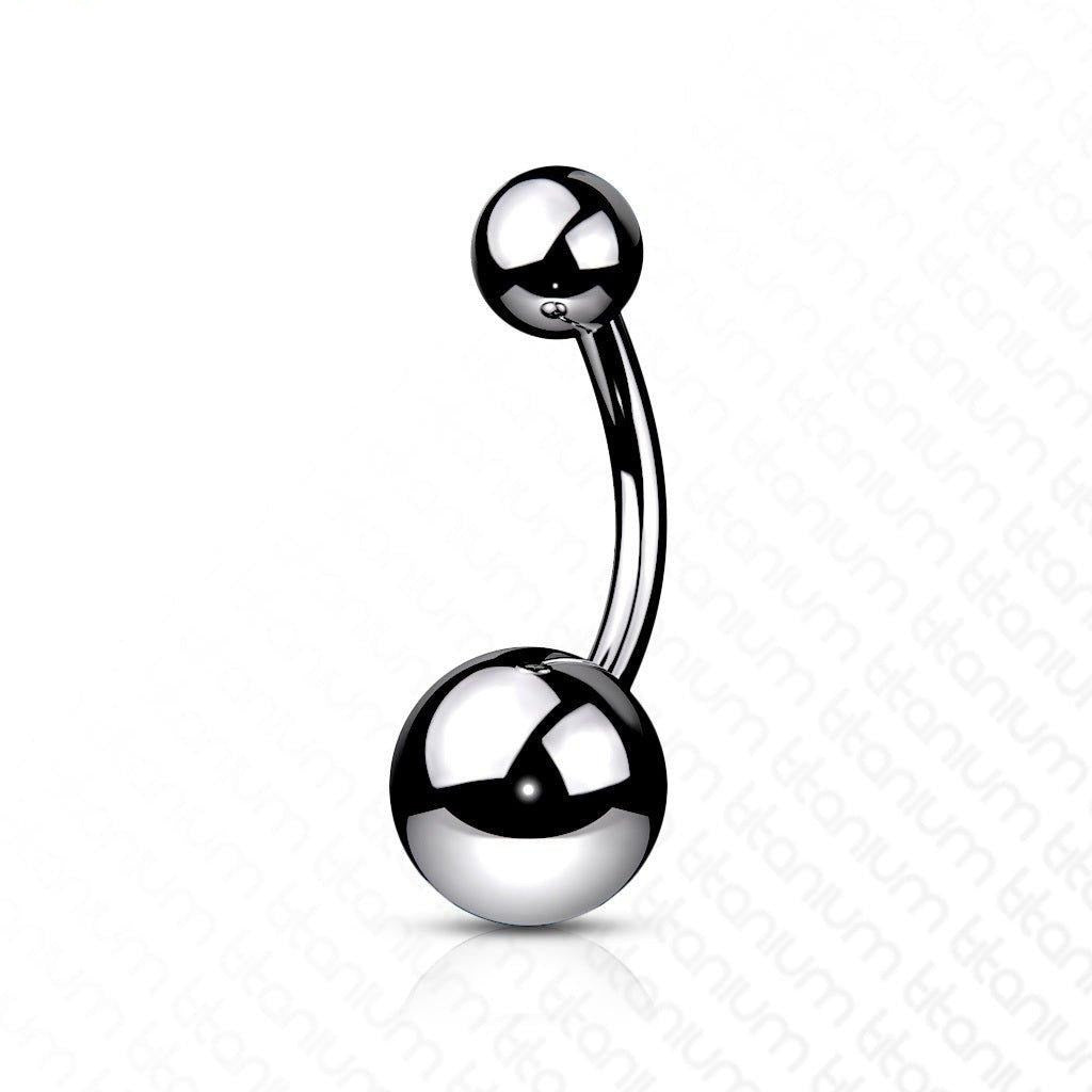 Body Jewelry - Titanium Belly Bar 16G 14G