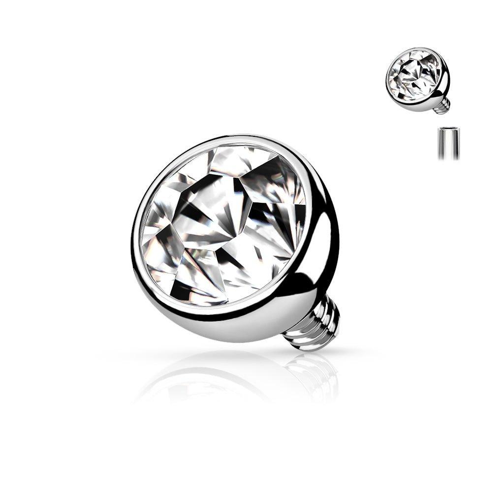 Gem Dermal Top 14G-My Body Piercing Jewellery