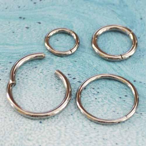 Body Jewelry - Titanium Hinged Continuous Ring