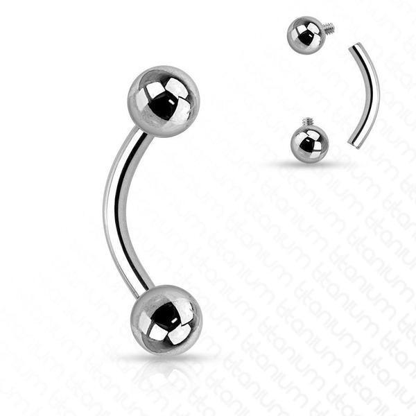 Body Jewelry - Titanium I.T. Curve 16G 14G
