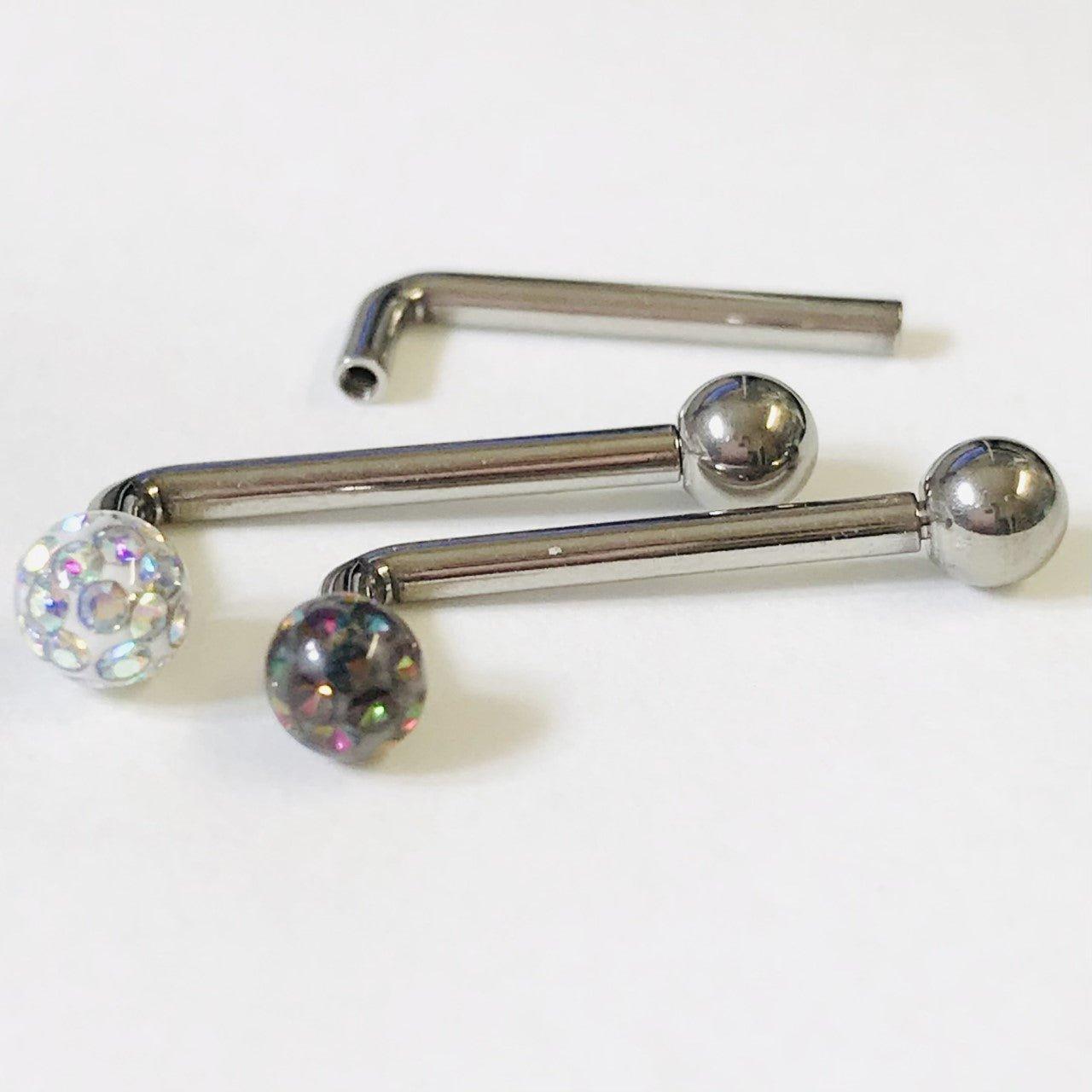 Body Jewelry - Titanium I.T. Ferido Christina Bar 14G