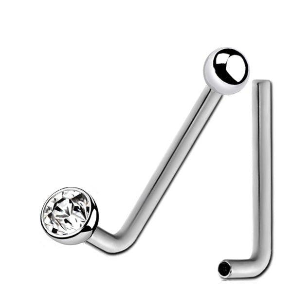 Body Jewelry - Titanium I.T. Gem Christina Bar 14G