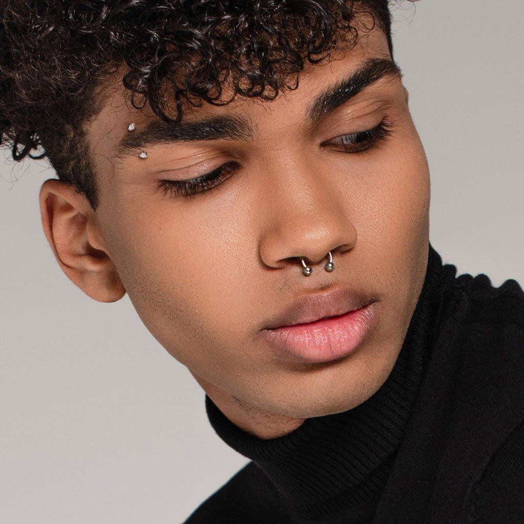 Body Jewelry - Titanium I.T. Gem Curve 16G