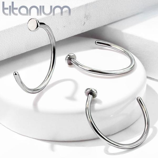 Body Jewelry - Titanium Nose Hoop 20G 18G