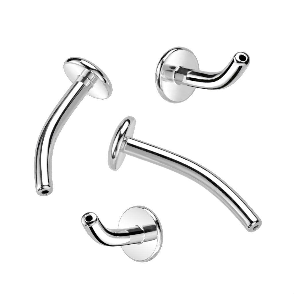 Body Jewelry - Titanium Threadless Belly Curve Bar 14G