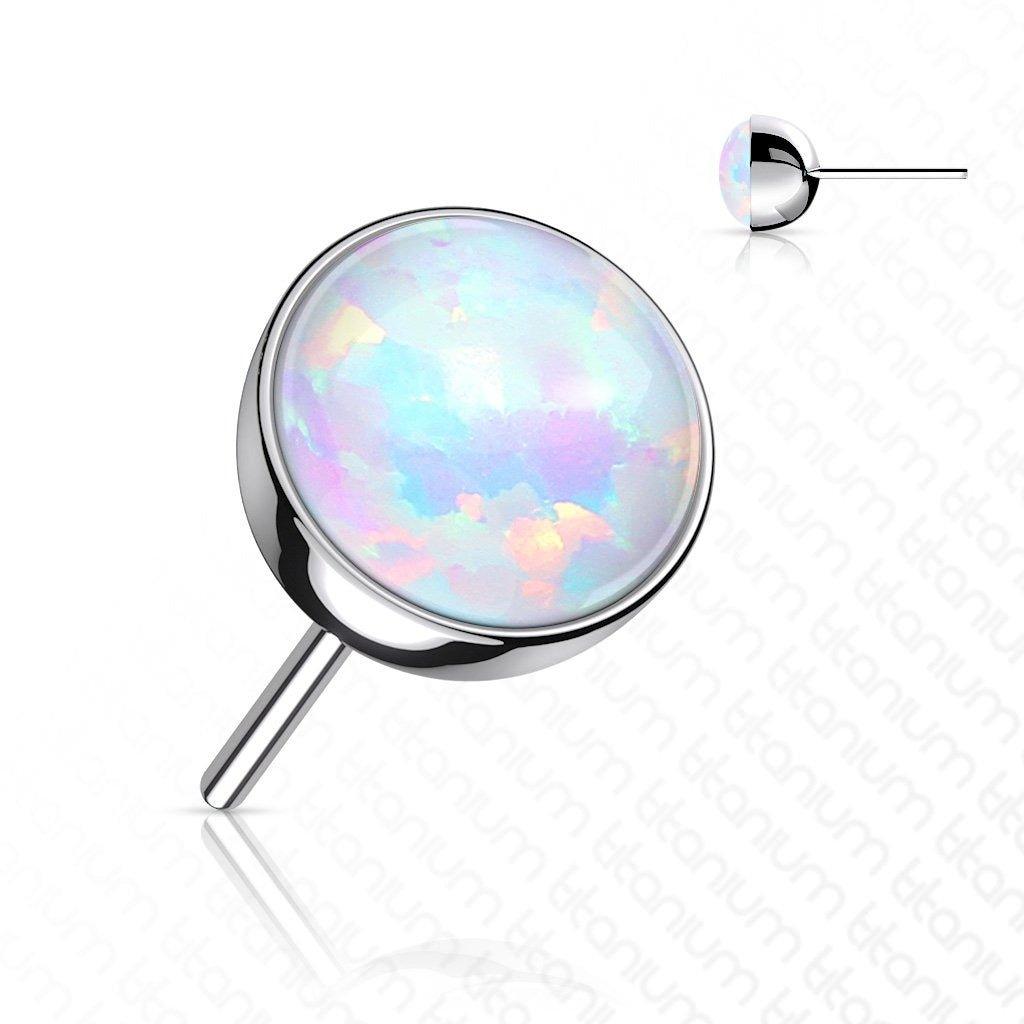 Body Jewelry - Titanium Threadless Opal Ball End