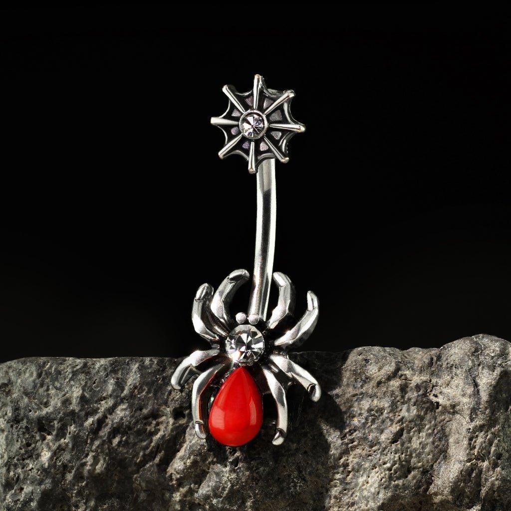 Body Jewelry - Spider Belly Bar 14G