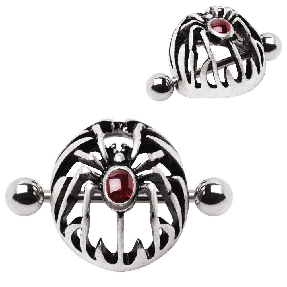 Body Jewelry - Spider Nipple Shield Cuff 14G (Single)