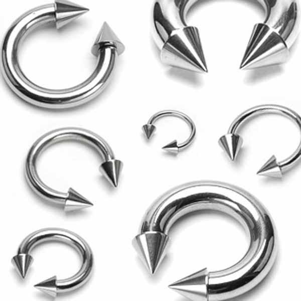 Body Jewelry - Spike Horseshoe 18G-2G