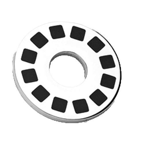 Body Jewelry - Squared Disc Stainless Steel Pendant