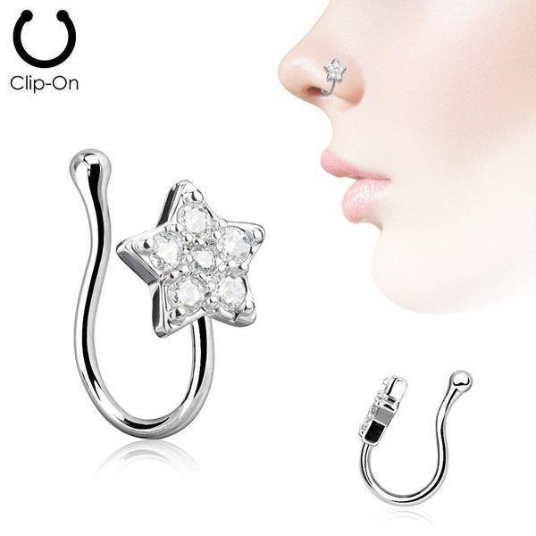 Body Jewelry - Star Non-Piercing Nose Ring