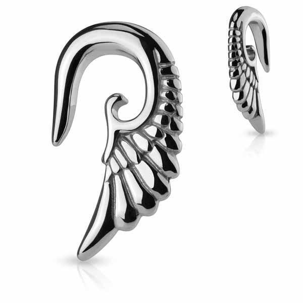Body Jewelry - Steel Wing Ear Weights PAIR