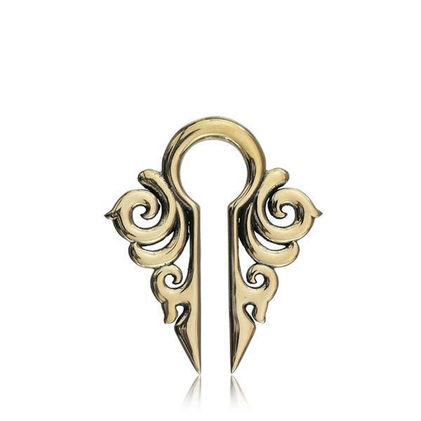 Body Jewelry - Swirls Keyhole Ear Weights PAIR