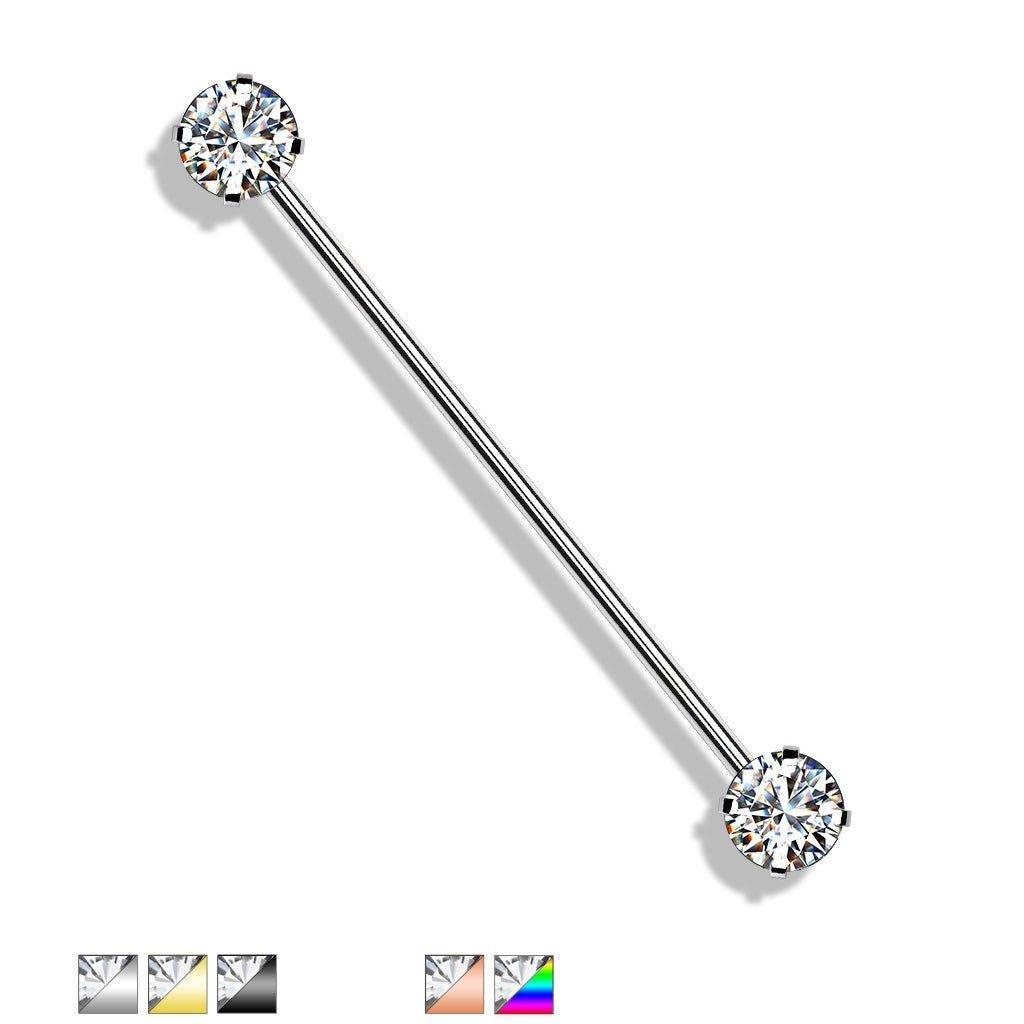 Body Jewelry - Threadless Gem Industrial 14G 38mm