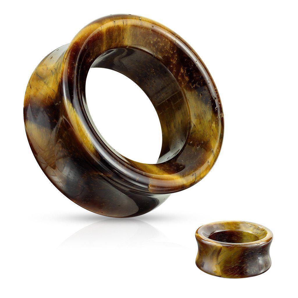 Body Jewelry - Tiger Eye Stone Tunnel 6mm-25mm