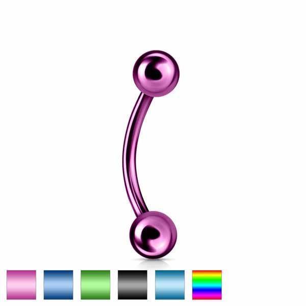 Body Jewelry - Titanium IP Curve 16G 14G