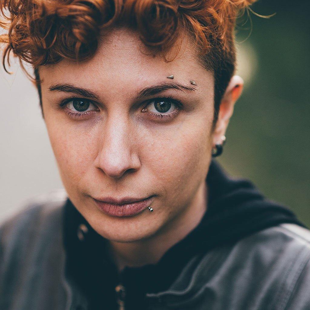 Body Jewelry - Titanium IP Curve With Spikes 16G 14G