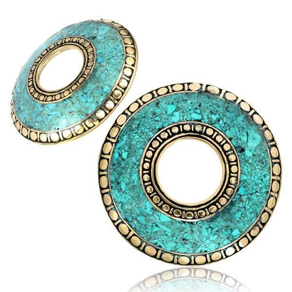 Body Jewelry - Turquoise Nipple Disc (Single) (No Barbell)