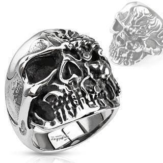 Body Jewelry - Two Faced Skull Ring