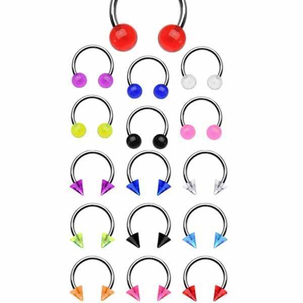 Body Jewelry - UV Horseshoe 16G 14G