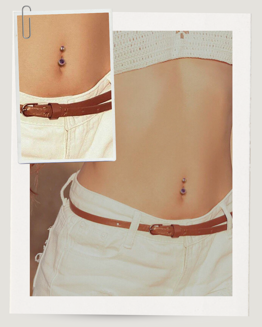 Titanium Gem Belly Bar 14G: Everyday Sparkle That’s Made to Last