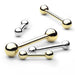 14kt Gold Barbell 14G