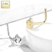 14kt Gold Crown Nose L Bend 20G-My Body Piercing Jewellery