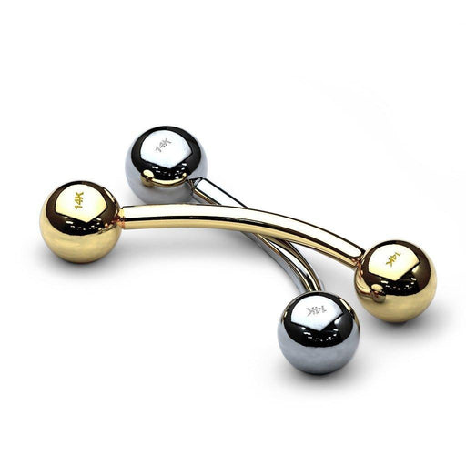 14kt Gold Curve-Belly Bar-My Body Piercing Jewellery