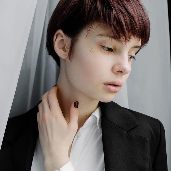 14kt Gold Flower Dermal Top 14G-My Body Piercing Jewellery